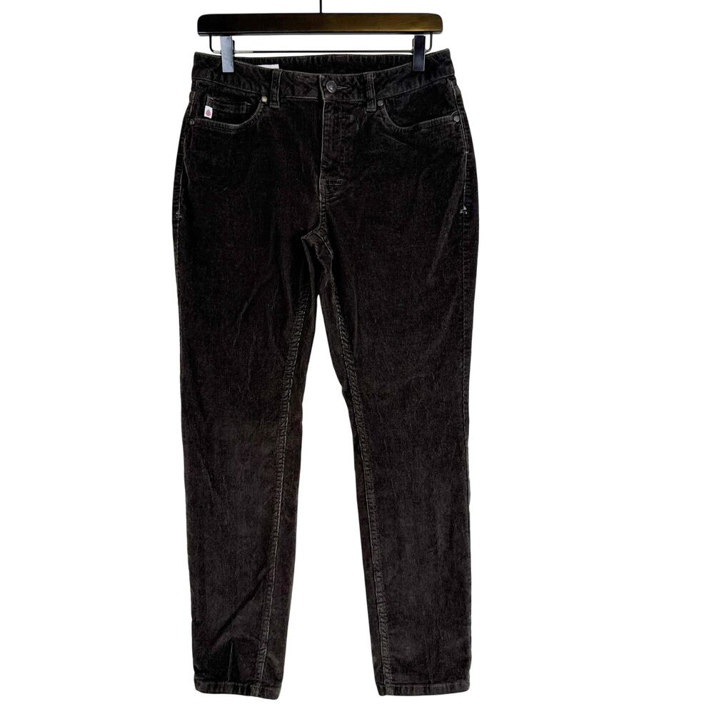 Stio Womens Rivet Corduroy Pants Skinny Mid-Rise Brown - 6 Short